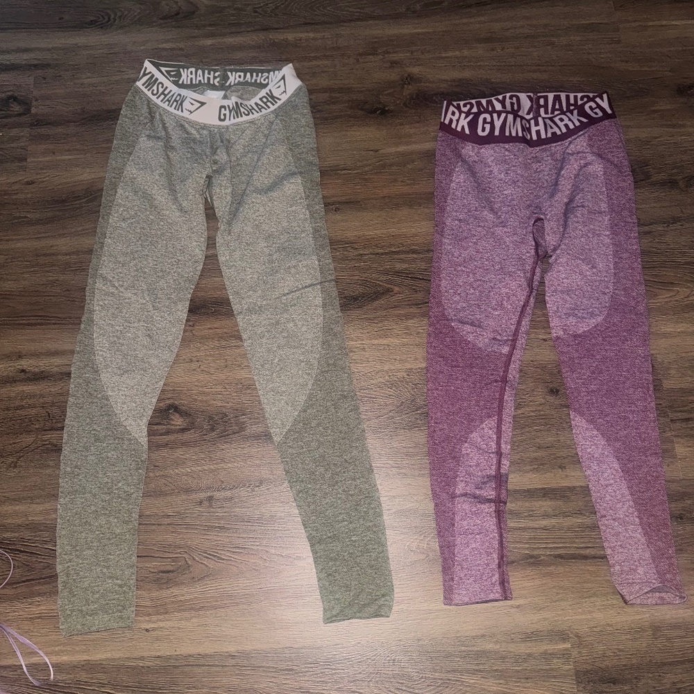Gym shark leggings size small both